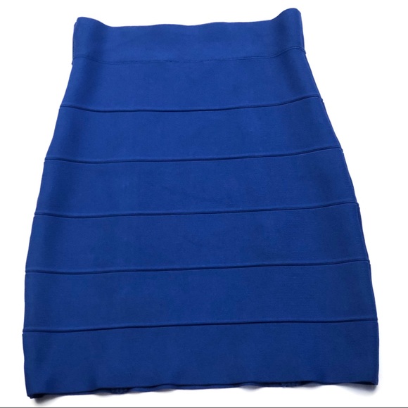 BCBG MAXAZRIA Bandage Cobalt Skirt Sz S - Picture 5 of 12